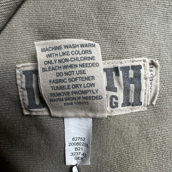 Duluth Trading Flex Fire Hose Relaxed Fit Pants Size 48x30 Beige Canvas Pants - Picture 5 of 16